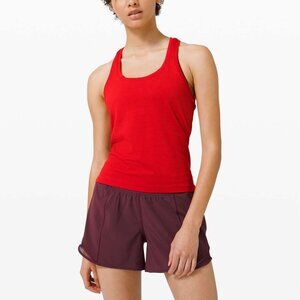 NWT Lululemon Swiftly Tech Racerback Tank 2.0 *Race, Sz 4, Dark Red